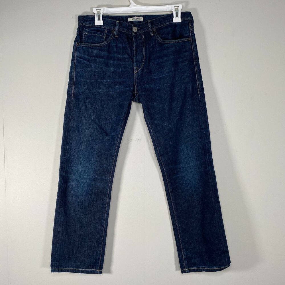 Levi's Made Crafted Tack Slim Denim Jeans Men's 29 Low Rise Blue Shyler Cut USA